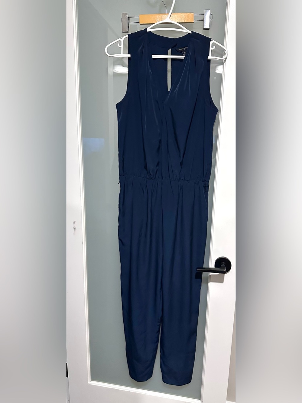 Banana Republic Navy Sleeveless Jumpsuit with a free belt